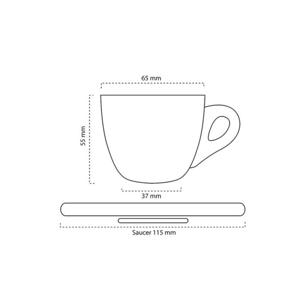Tazzina Caffè in porcellana Mod. Argentina - immagine 2