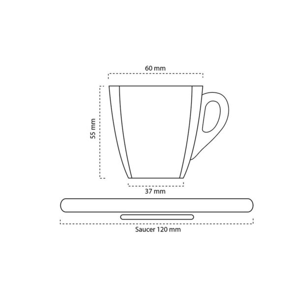 Tazzina Caffè in porcellana Mod. Cile - immagine 2