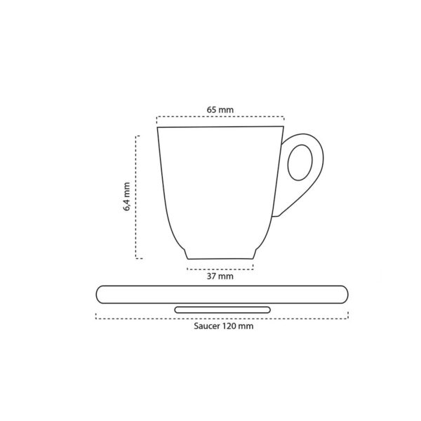 Tazzina Caffè in porcellana Mod. Columbia - immagine 2