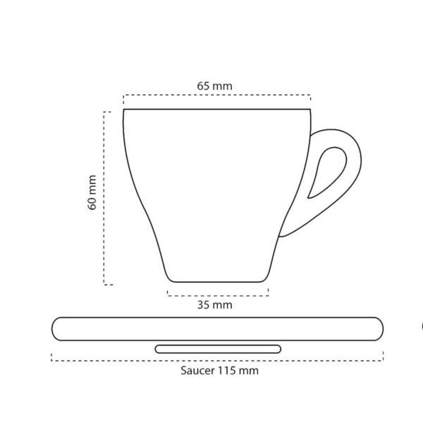 Tazzina Caffè in porcellana Mod. Jamaica - immagine 2