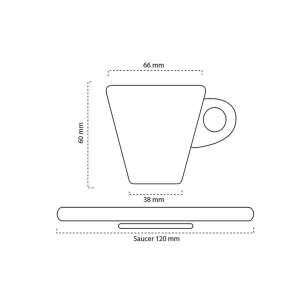 Tazzina Caffè in porcellana Mod. Perù - immagine 2