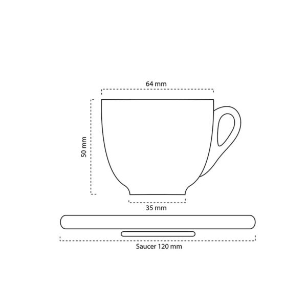 Tazzina Caffè in porcellana Mod. Venezuela - immagine 2