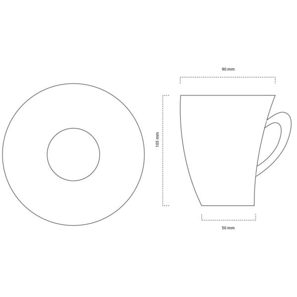 Mug in vetro Mod. Honduras - immagine 2
