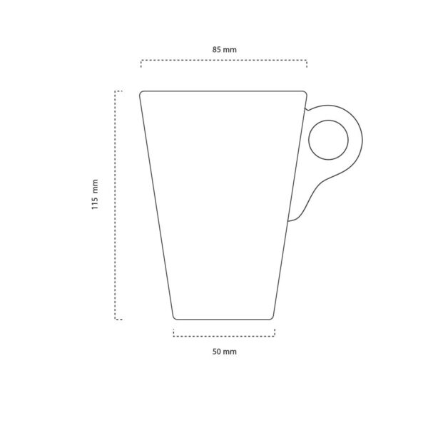 Mug in porcellana nera Mod. Panama - immagine 2