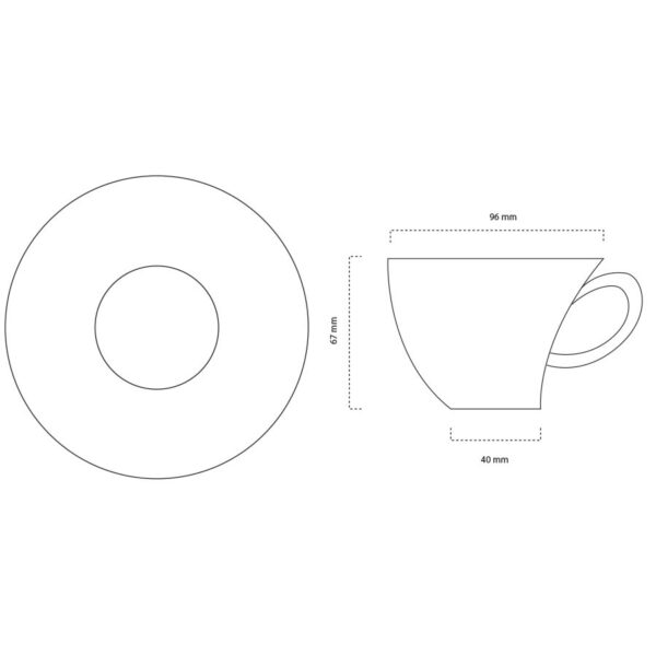 Tazza cappuccino in vetro Mod. Honduras - immagine 2
