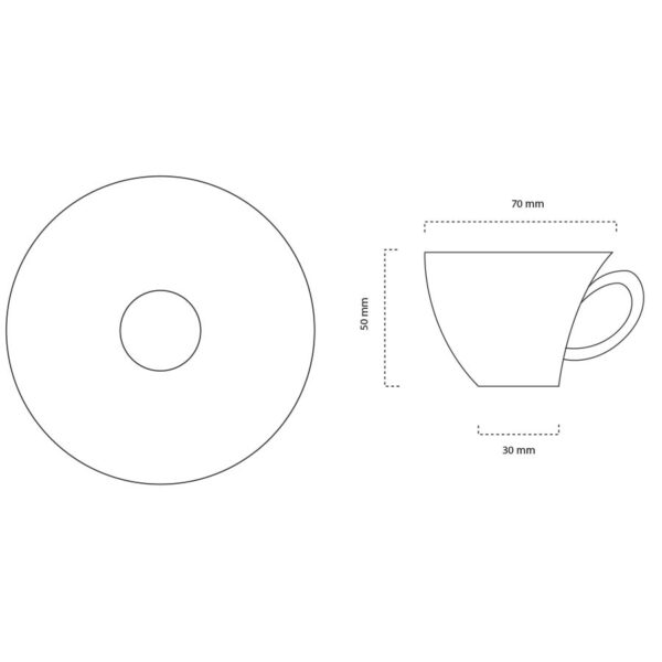 Tazzina caffè in vetro Mod. Honduras - immagine 2
