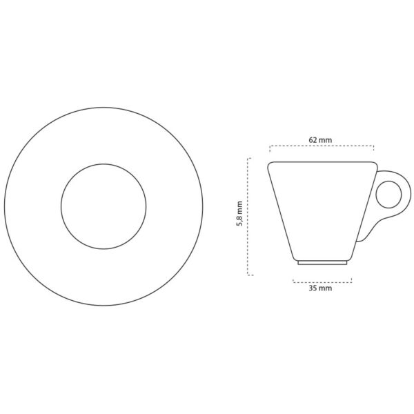 Tazzina Caffè in vetro Mod. Perù - immagine 2
